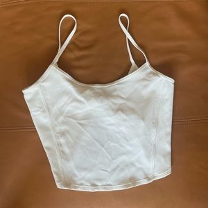 Lululemon Daily Lineup Tank in Light Ivory, size 6